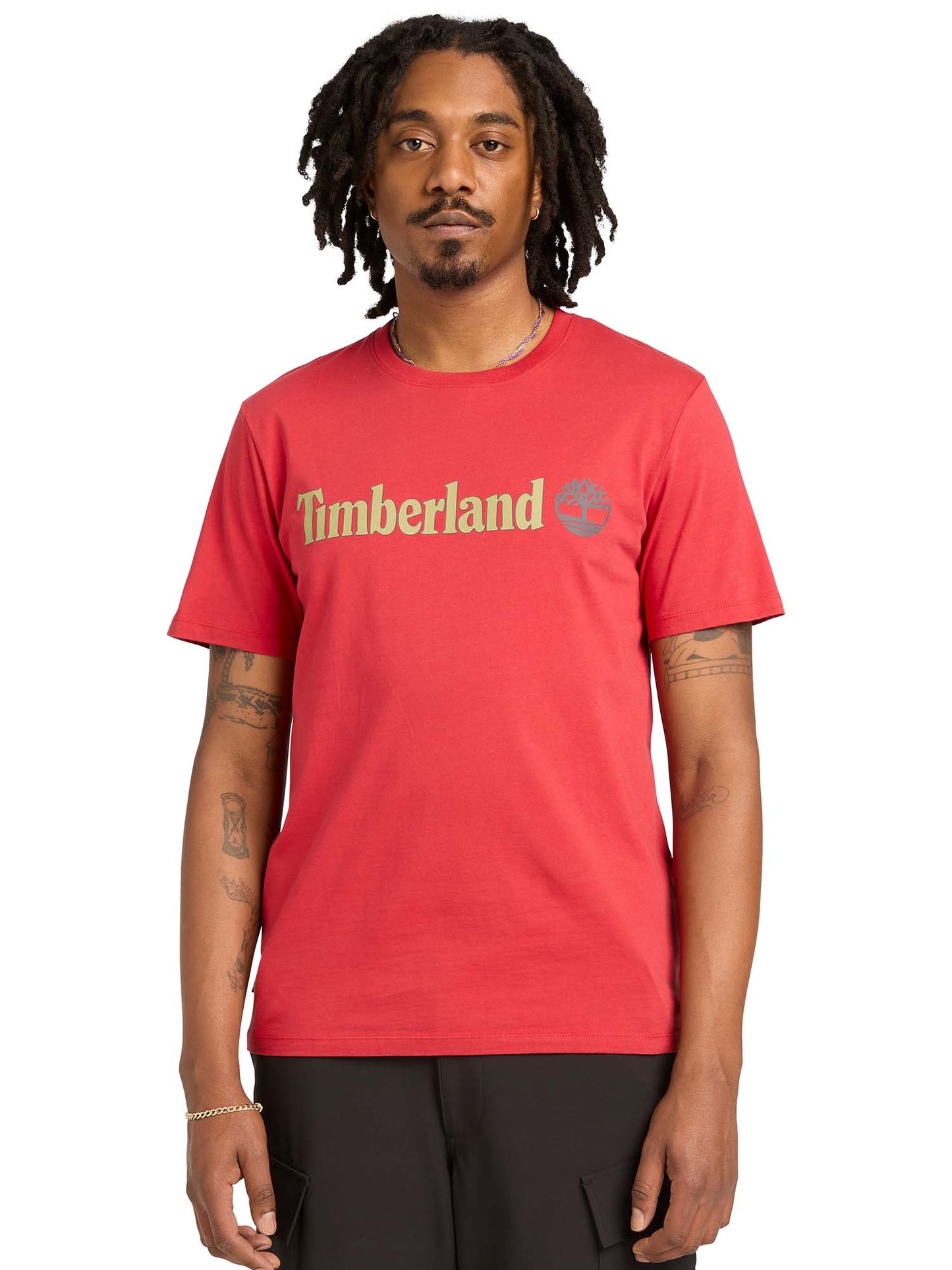 Timberland Kennebec River, t-shirt casual da uomo in camel