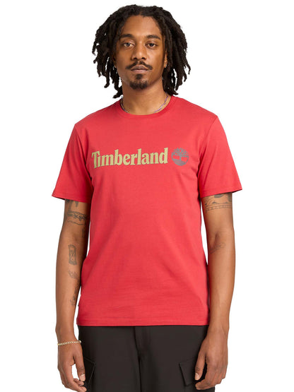 Timberland Kennebec River, t-shirt casual da uomo in camel