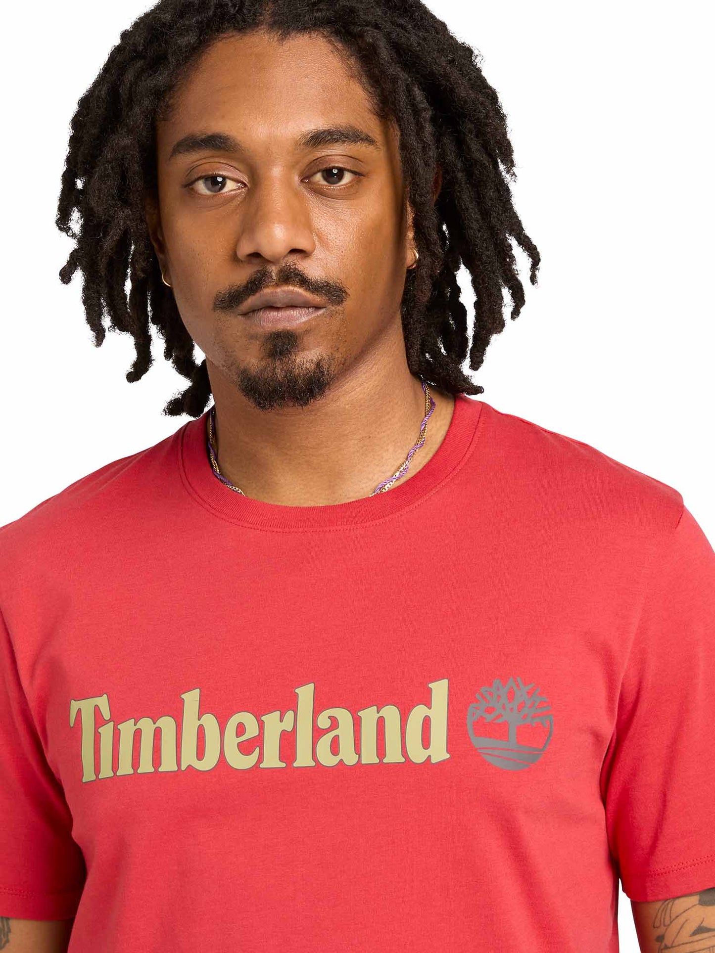 Timberland Kennebec River, t-shirt casual da uomo in camel