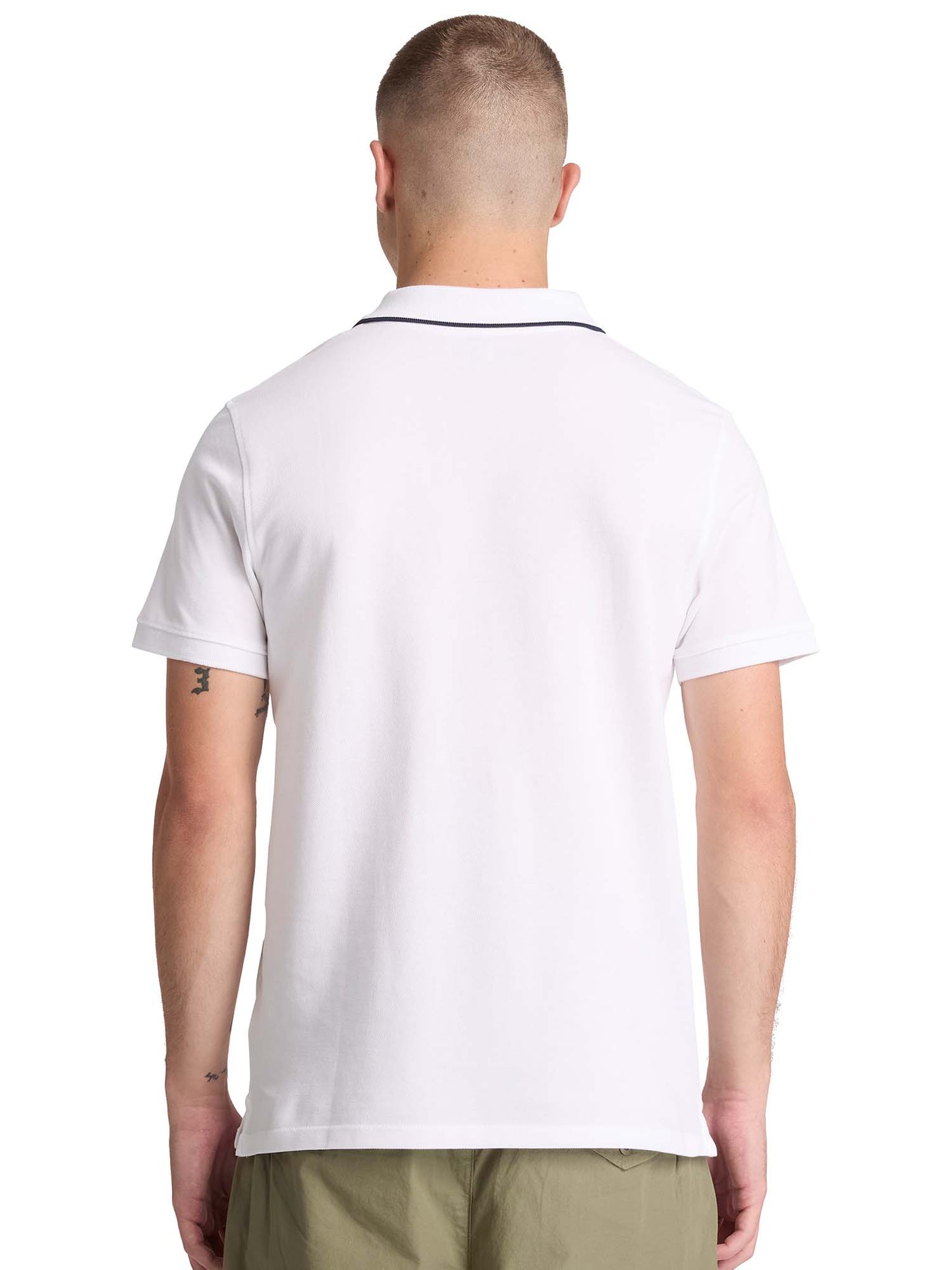 Polo bianca da uomo Timberland in cotone biologico