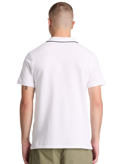Polo bianca da uomo Timberland in cotone biologico