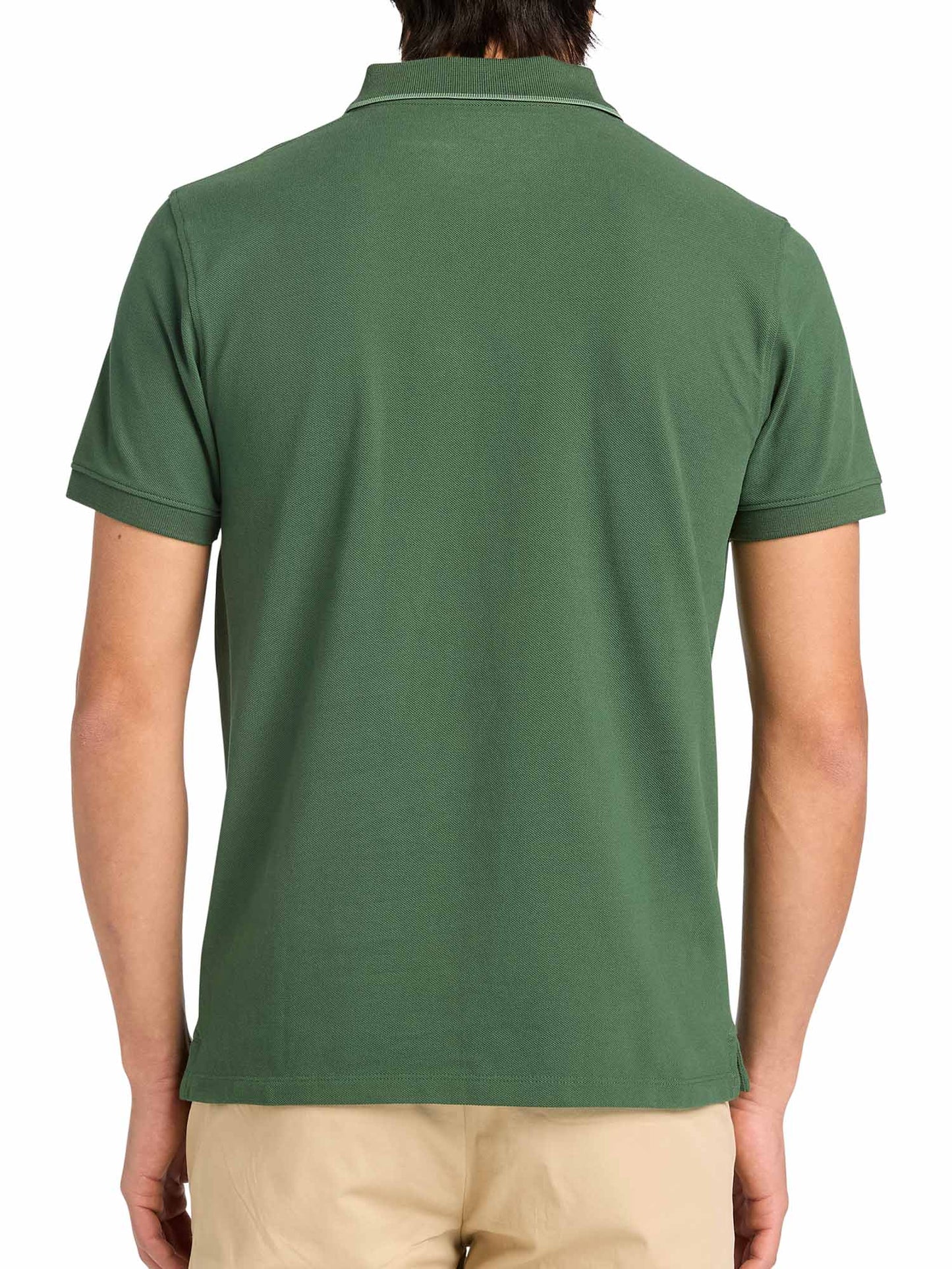 Timberland polo verde da uomo, stile casual per primavera-estate