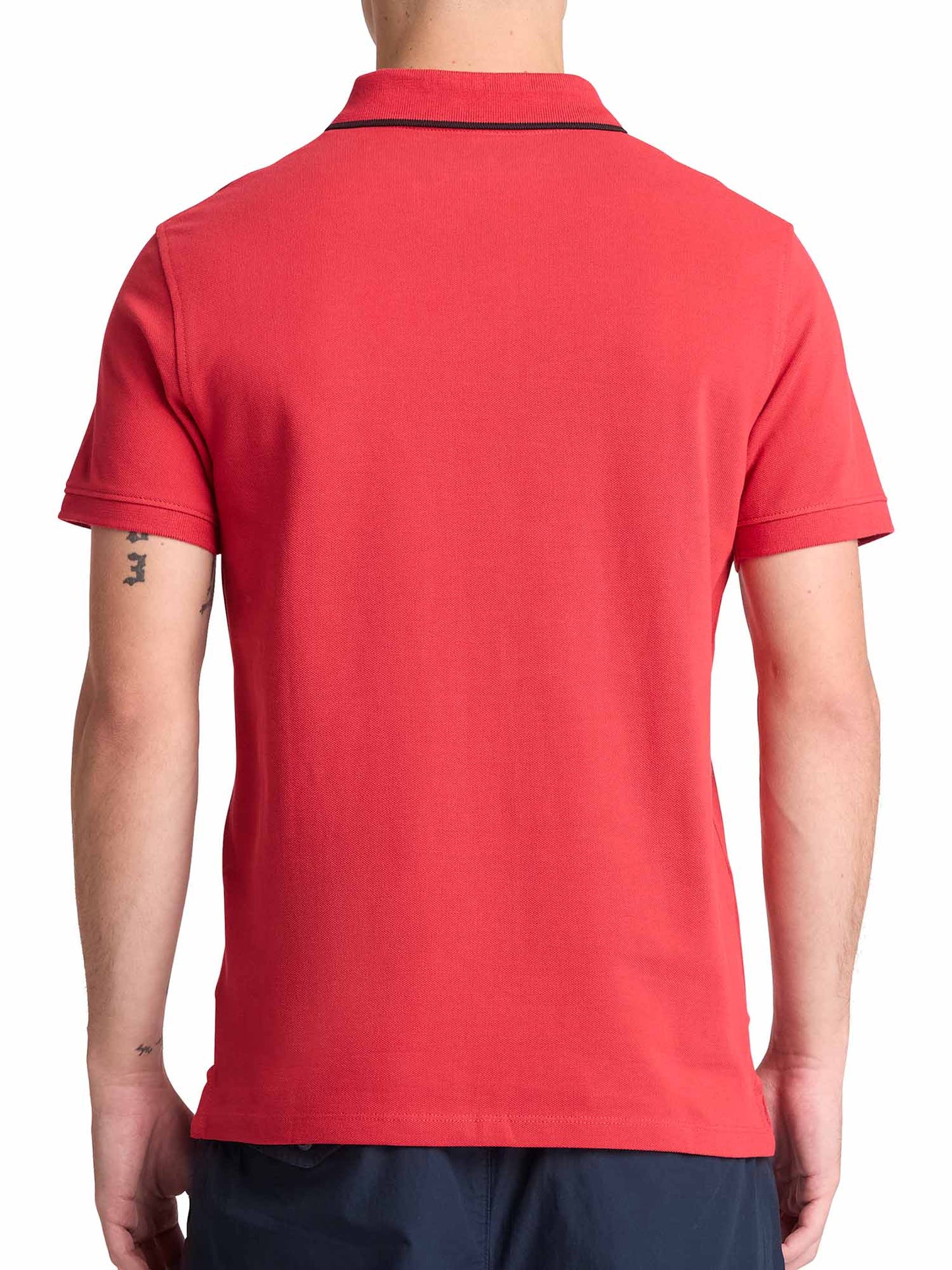 Polo Millers River Timberland da uomo rossa, stile casual primavera-estate