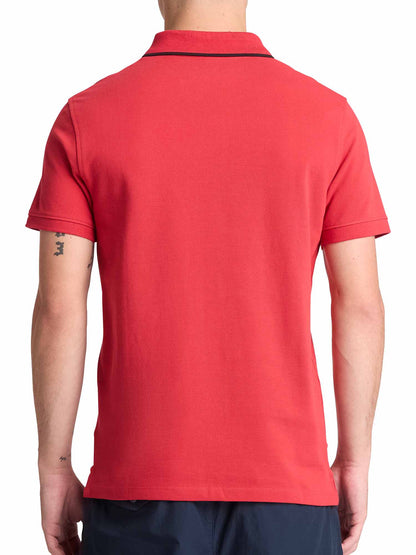 Polo Millers River Timberland da uomo rossa, stile casual primavera-estate
