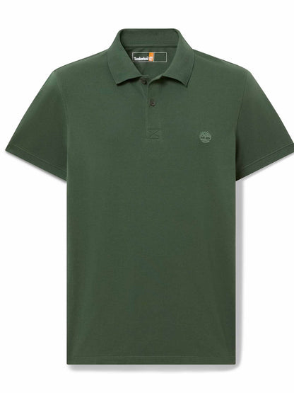 Timberland Millers River, polo verde da uomo dal design casual e versatile