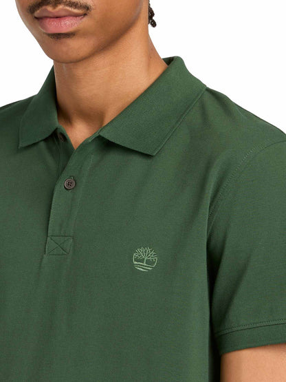 Timberland Millers River, polo verde da uomo dal design casual e versatile