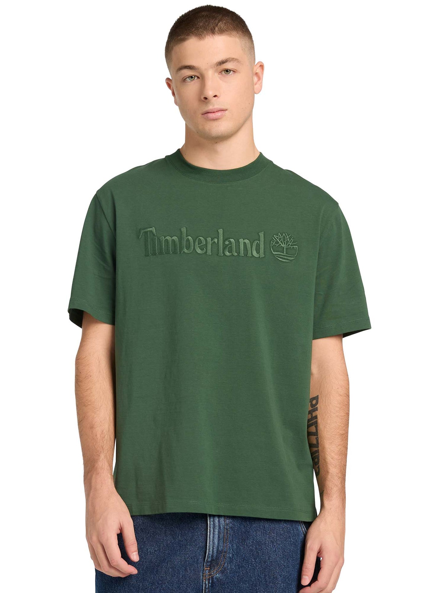 Timberland T-shirt a maniche corte da uomo verde casual