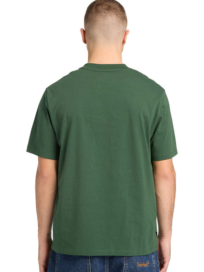 Timberland T-shirt a maniche corte da uomo verde casual