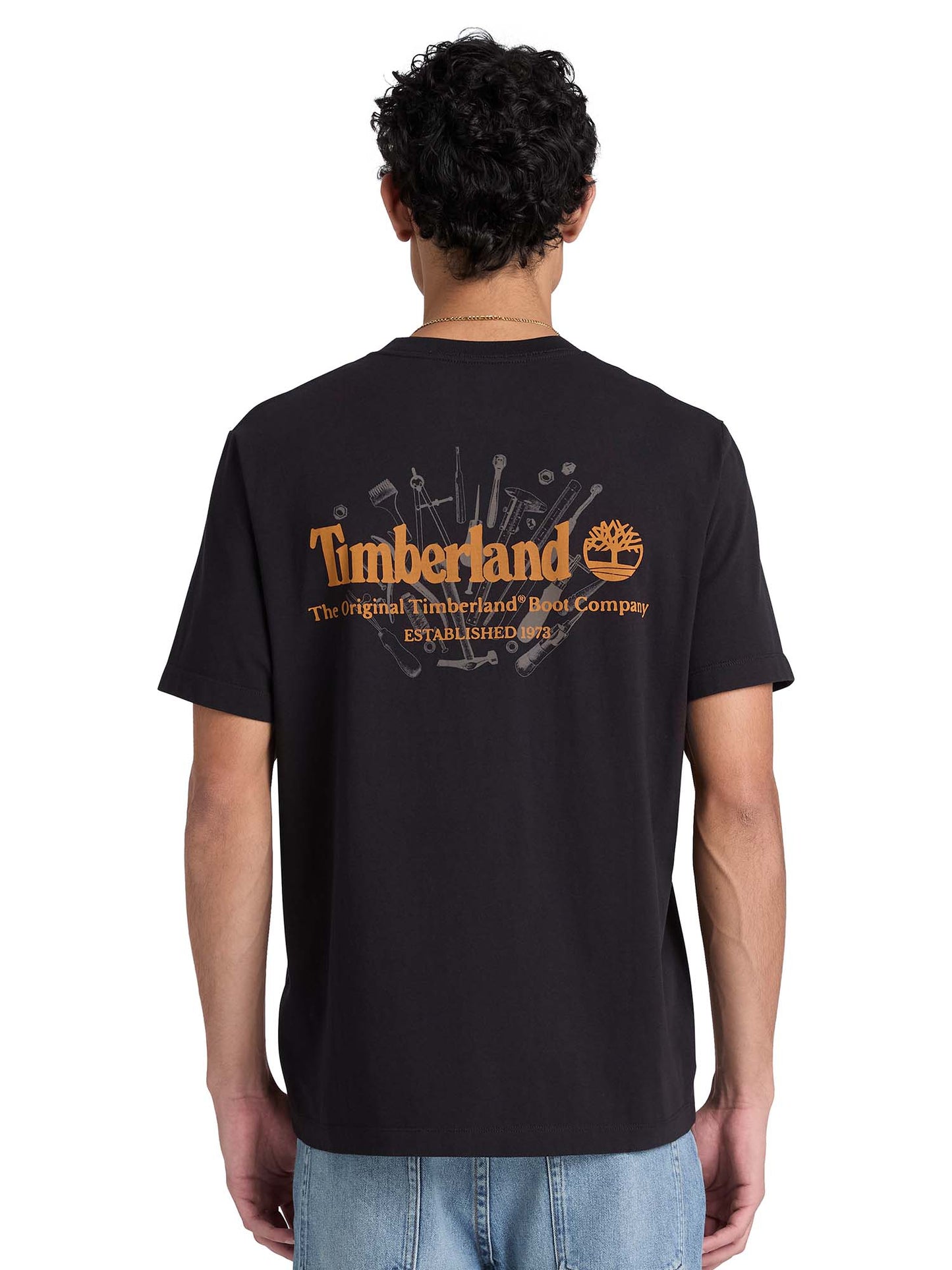 Timberland Bootmaker, t-shirt maniche corte da Uomo nera