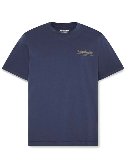 Timberland Bootmaker, t-shirt maniche corte da uomo blu
