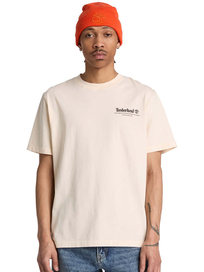 Timberland Bootmaker, t-shirt maniche corte da uomo panna
