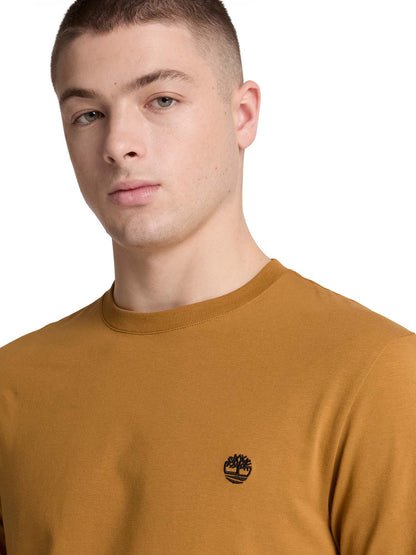 Timberland Exeter Ri, t-shirt maniche corte da uomo gialla
