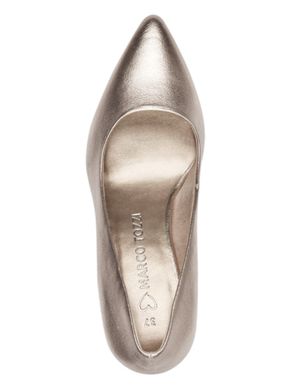 Elegantissime decollettè da donna Marco Tozzi in color argento metallizzato