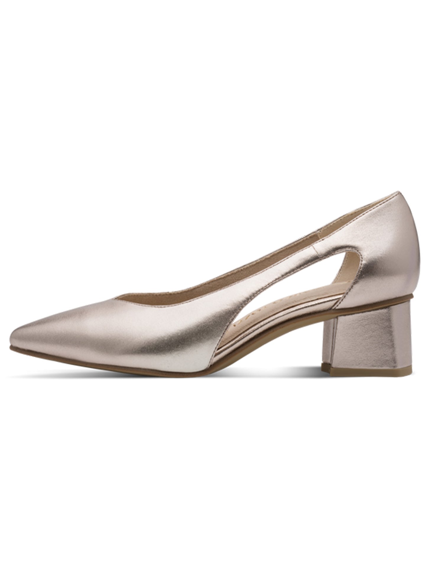 Décolleté Marco Tozzi beige in tessuto elegante da donna