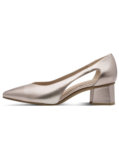 Décolleté Marco Tozzi beige in tessuto elegante da donna