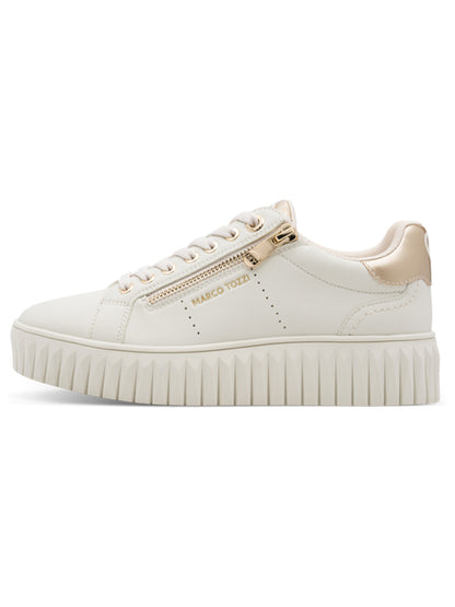 Sneakers Marco Tozzi da donna adulto in beige con dettagli eleganti
