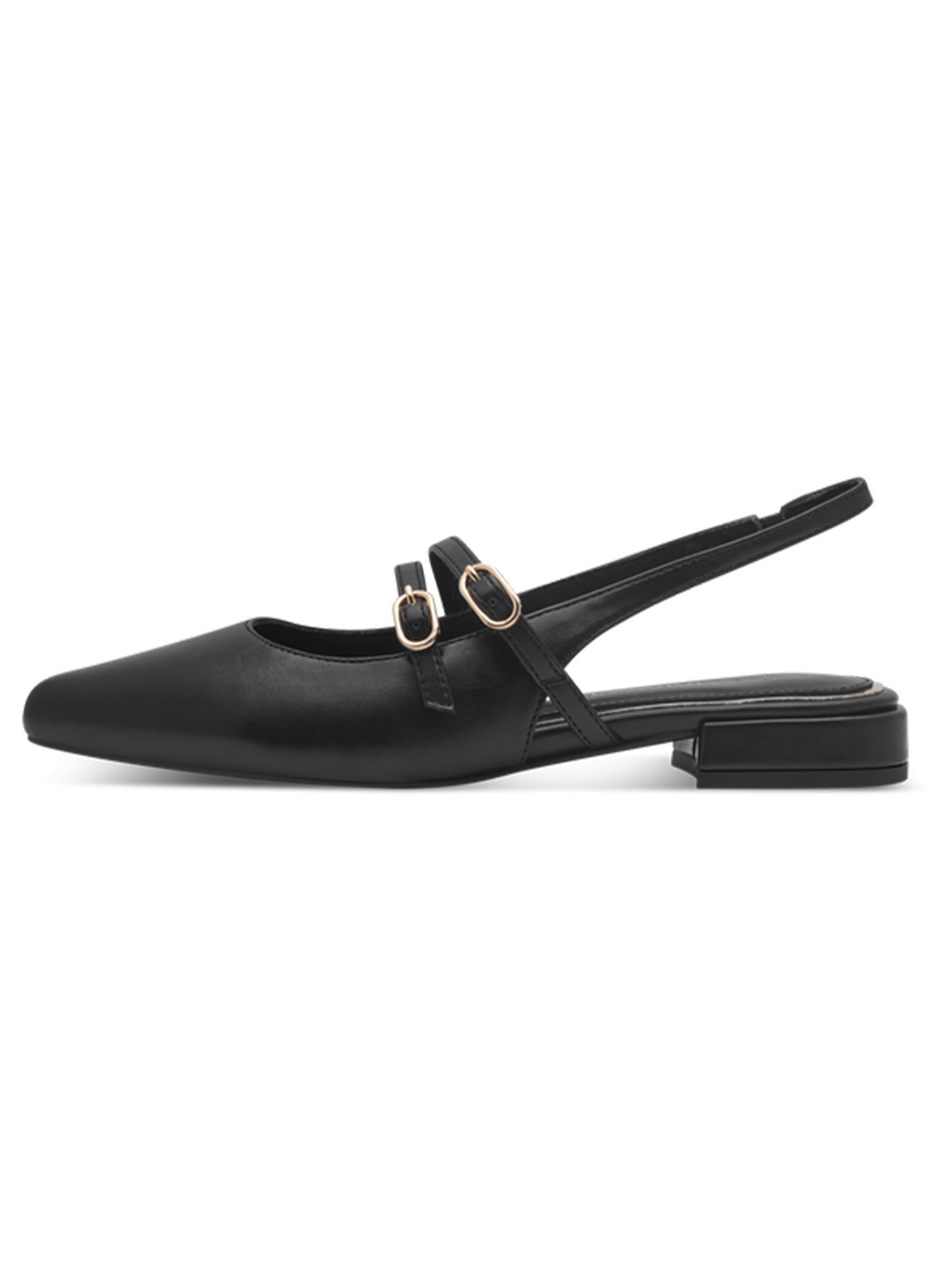 Ballerine sling back Marco Tozzi donna nere in tessuto