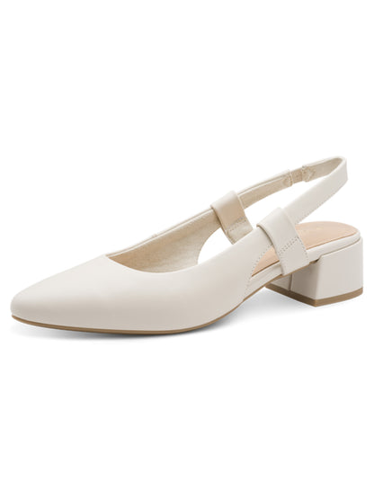 Décolleté Marco Tozzi Chanel da donna adulto crema elegante e confortevole