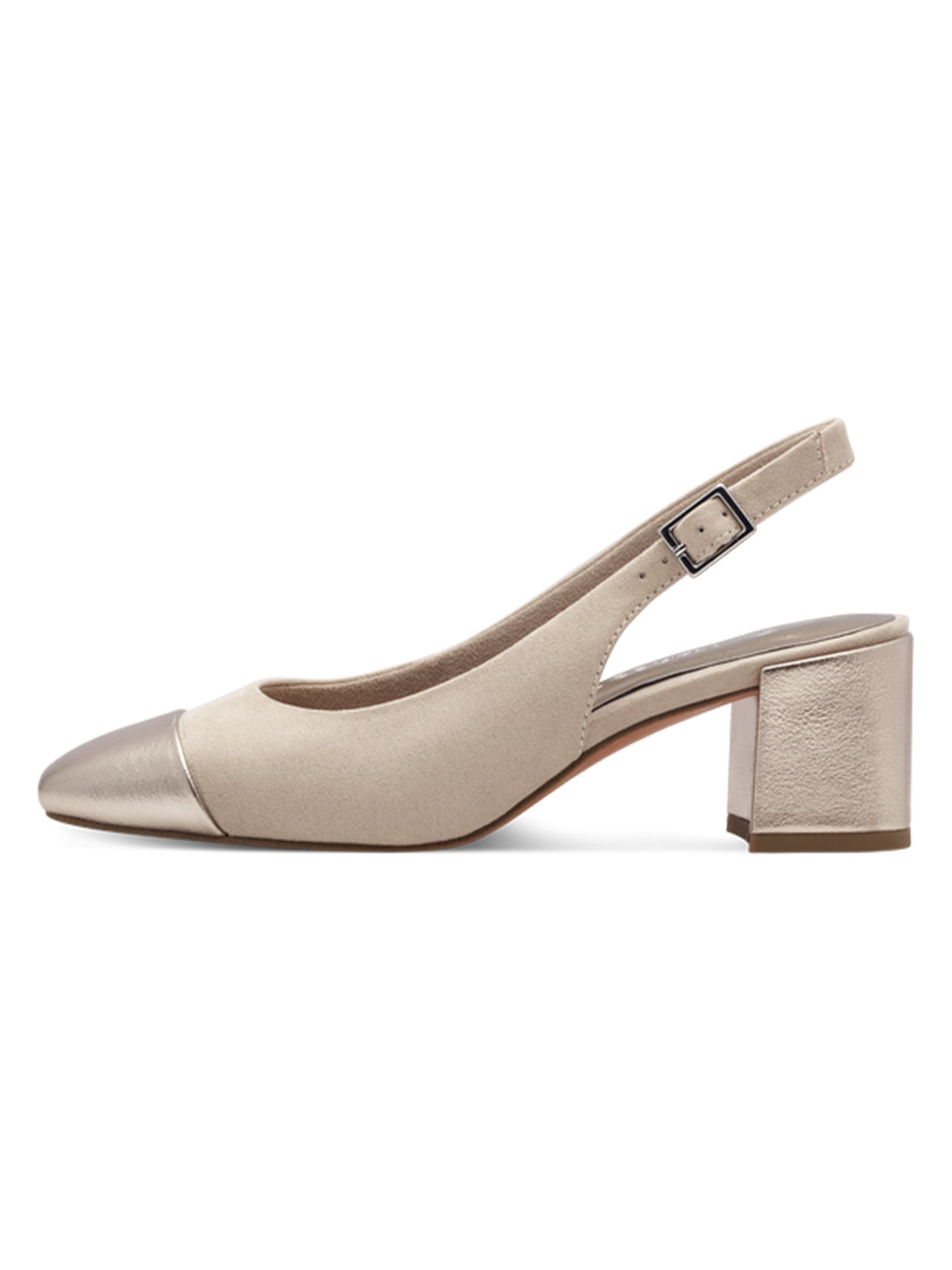 Marco Tozzi Chanel, décolleté sling back da donna in colore neutro