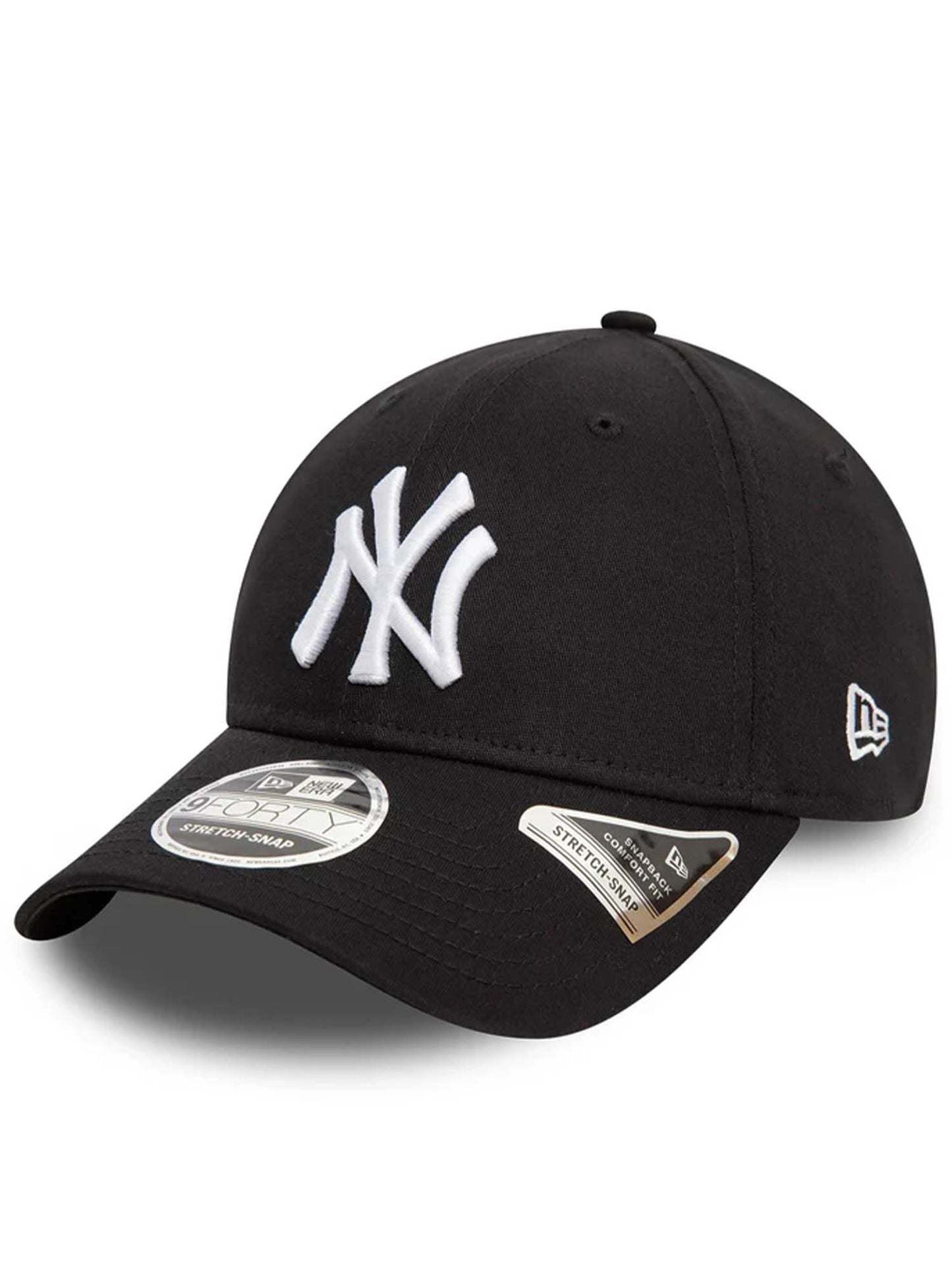 CAPPELLO CON VISIERA NEW ERA UNISEX NERO-BIANCO