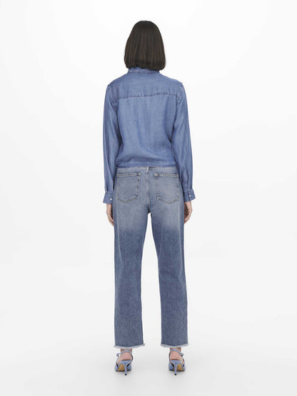 Camicia donna Jacqueline de Yong in denim dal look casual