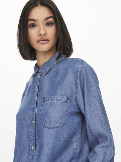 Camicia donna Jacqueline de Yong in denim dal look casual