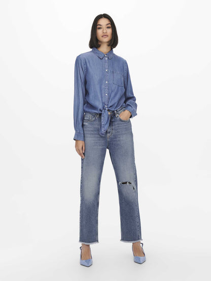 Camicia donna Jacqueline de Yong in denim dal look casual