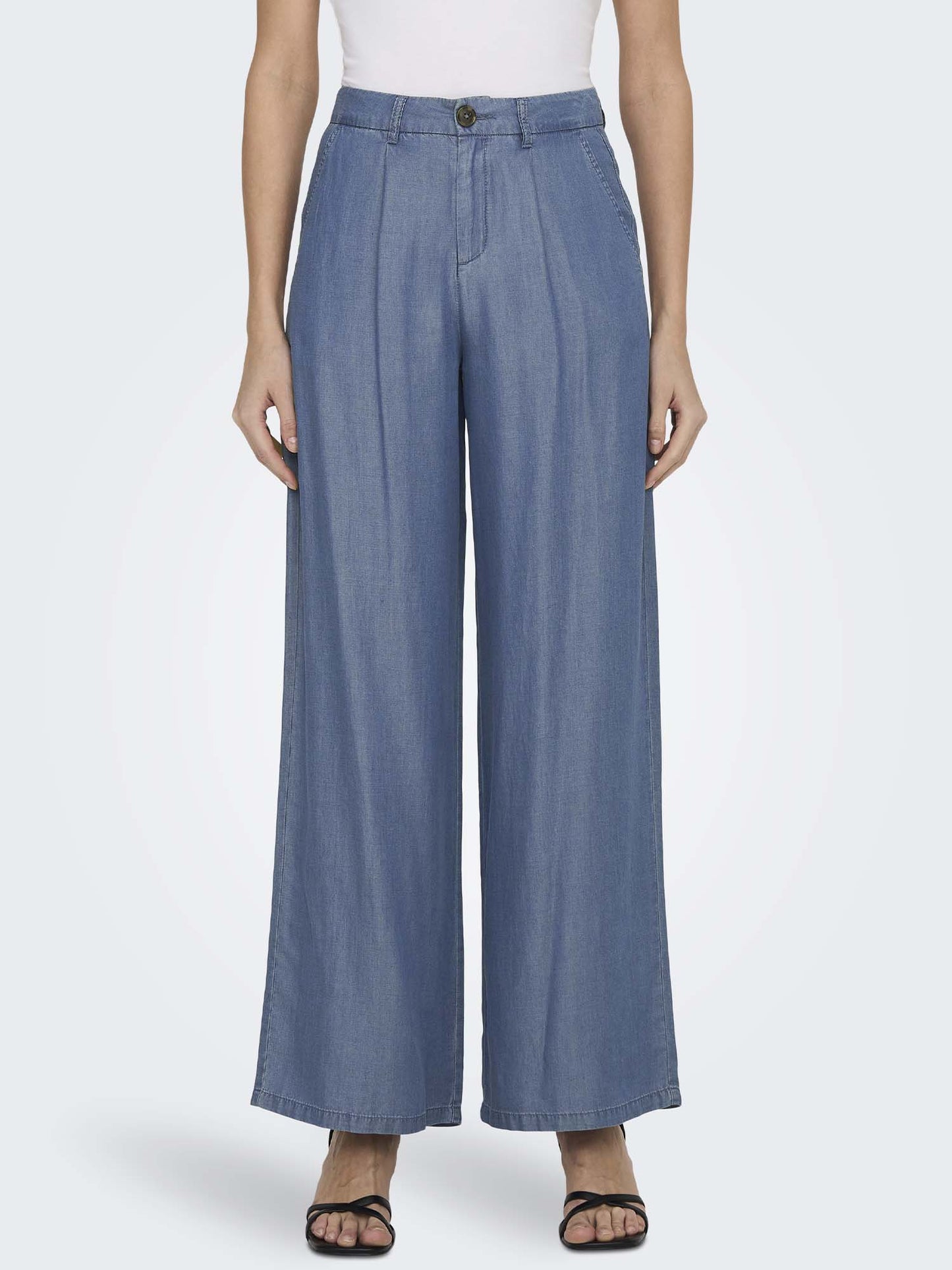 Pantaloni jeans Jasper di Jacqueline de Yong donna in denim blu medio