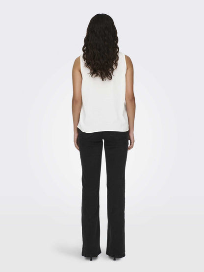 Canotta Divya di Jacqueline de Yong donna bianca per look estivi