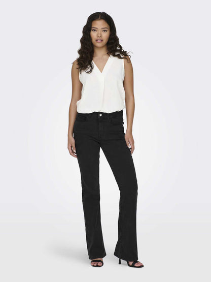 Canotta Divya di Jacqueline de Yong donna bianca per look estivi
