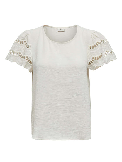 T-shirt bianca da donna Jacqueline de Yong Jdyhannah versatile e leggera