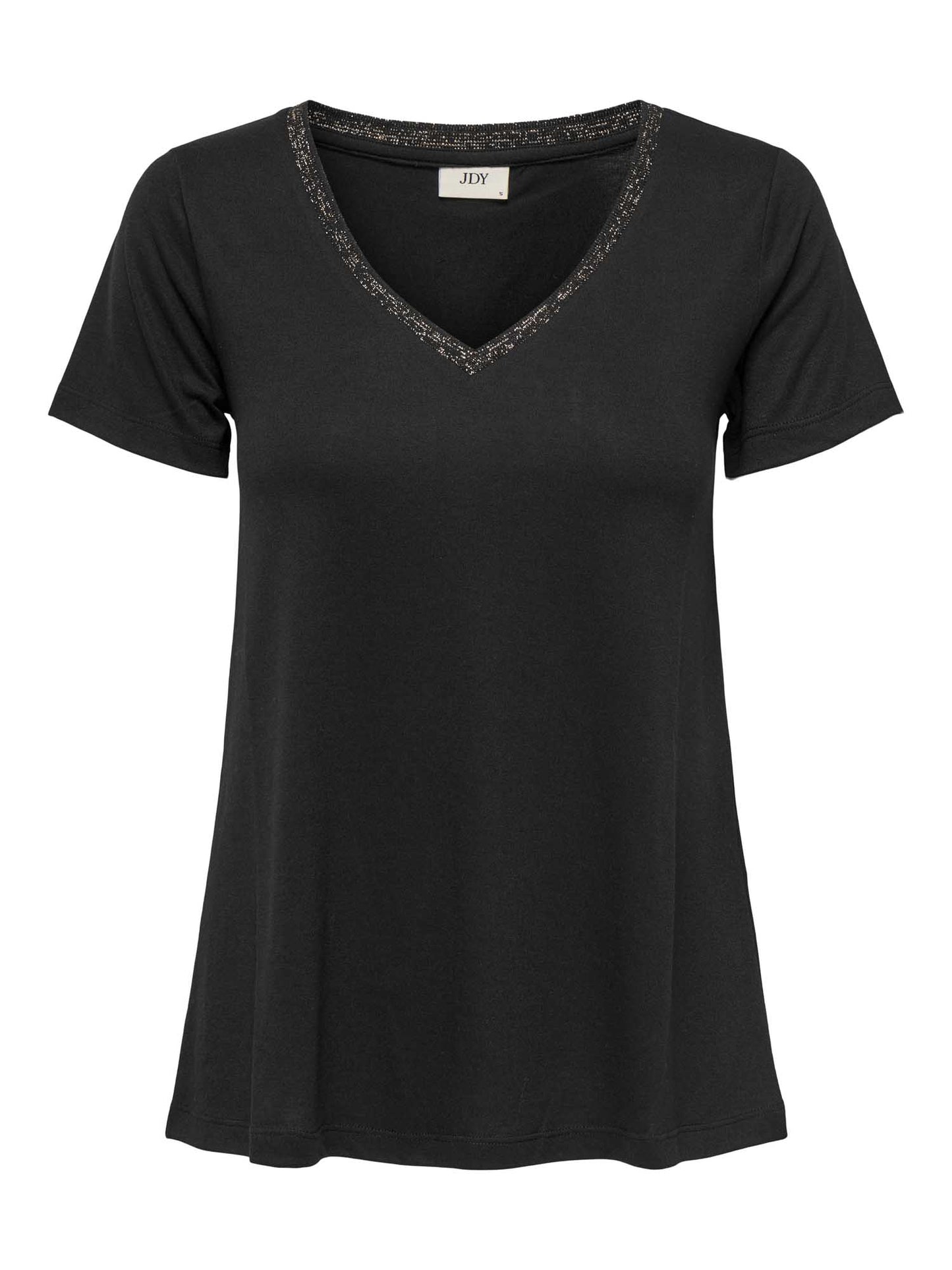 Jacqueline de Yong Dalila, t-shirt maniche corte da donna nera