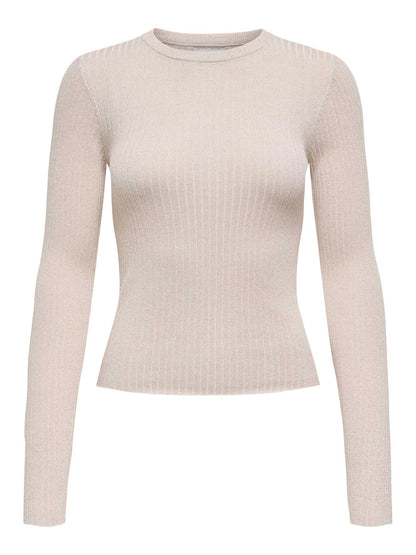 PULLOVER PLUM IN LUREX JACQUELINE DE YONG DA RAGAZZA PANNA