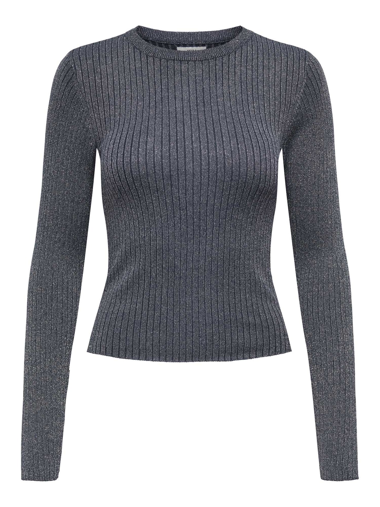PULLOVER PLUM IN LUREX JACQUELINE DE YONG DA RAGAZZA BLU
