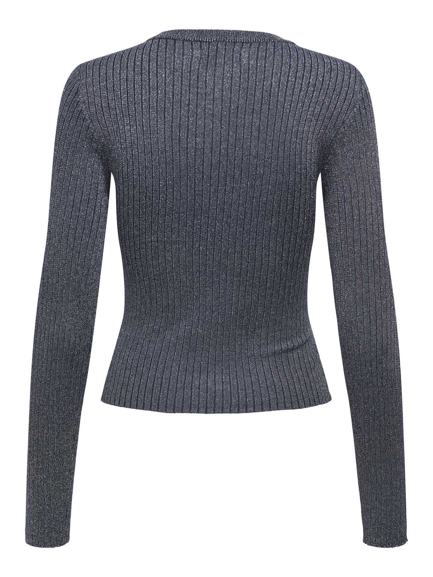 PULLOVER PLUM IN LUREX JACQUELINE DE YONG DA RAGAZZA BLU