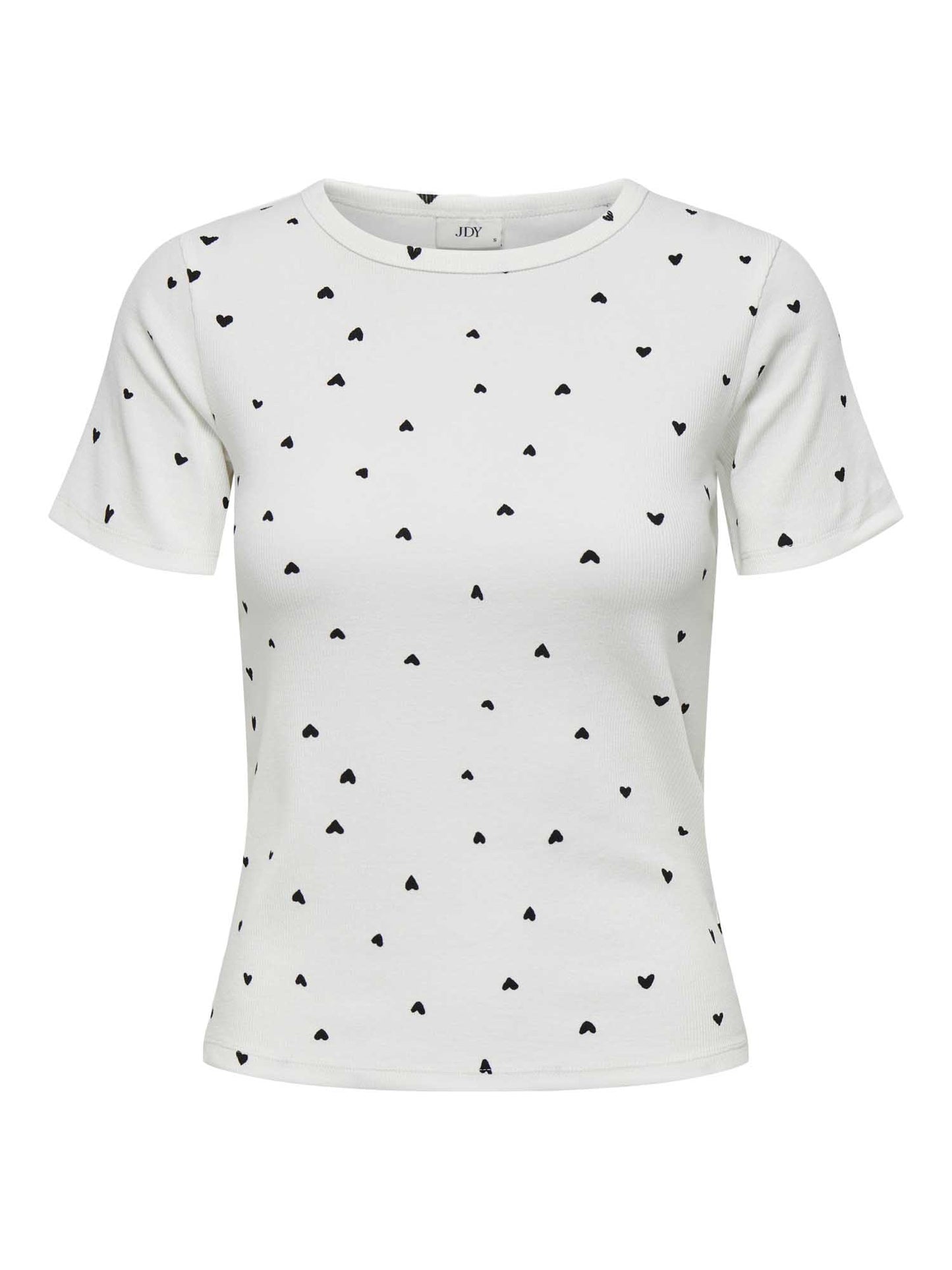 JDY SOFIA SS TOP - BIANCO-NERO