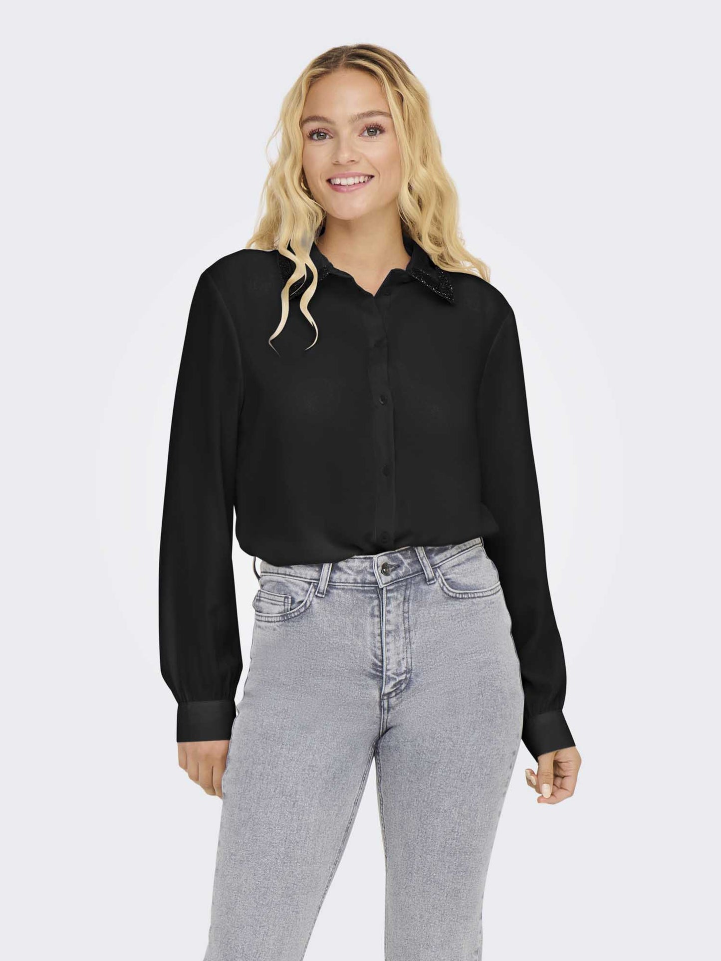 CAMICIA AYA JACQUELINE DE YONG DA RAGAZZA NERO