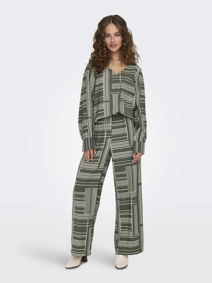 JDY TROYA LS TOP - VERDE