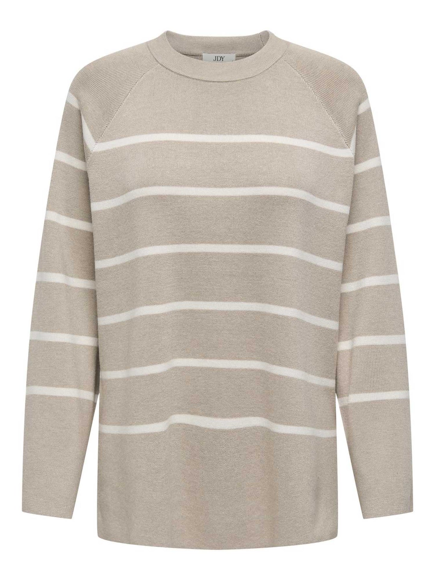 JDY SARA LS STRIPE - BEIGE