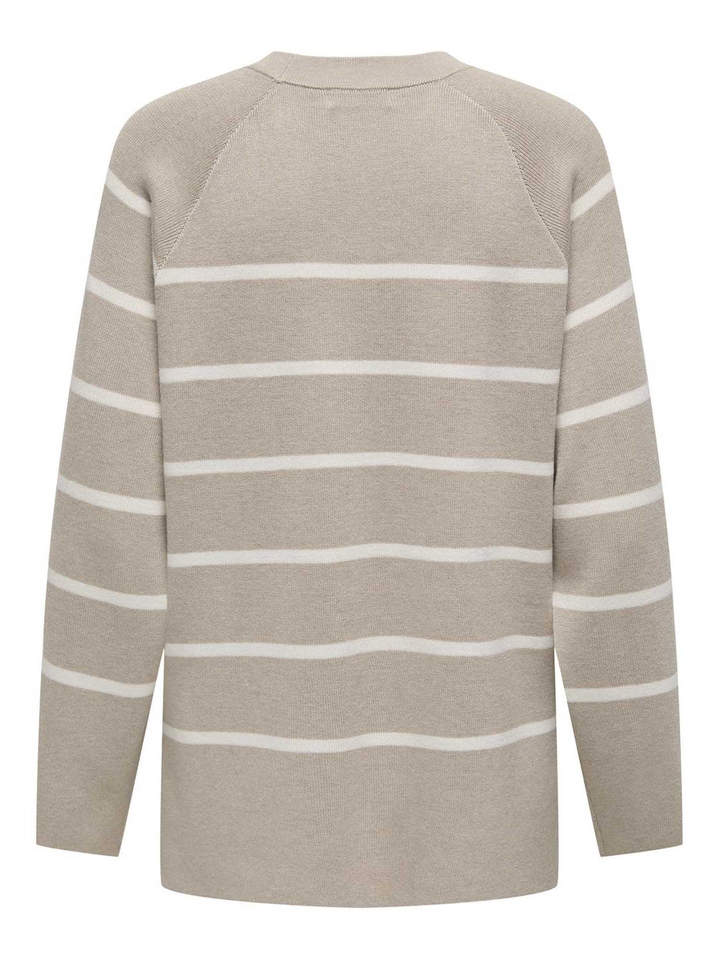 JDY SARA LS STRIPE - BEIGE