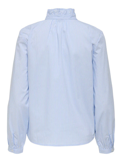 JDY MIO LS FRILL - CELESTE