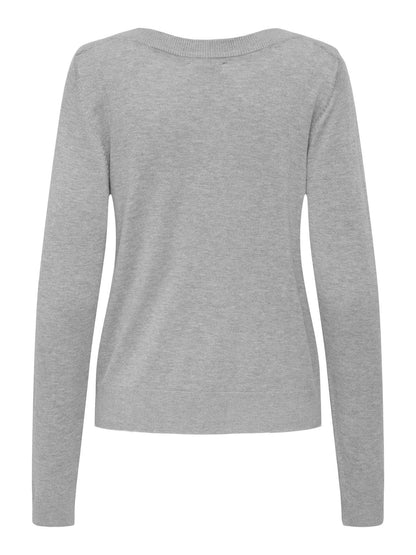 MAGLIA BASICA JACQUELINE DE YONG DA RAGAZZA GRIGIO
