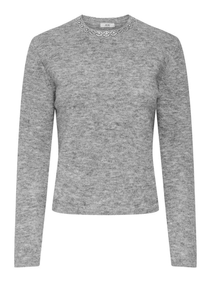 PULLOVER ALVA JACQUELINE DE YONG DA RAGAZZA GRIGIO