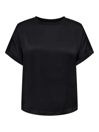 T-SHIRT JENNA BASIC JACQUELINE DE YONG DA RAGAZZA NERO