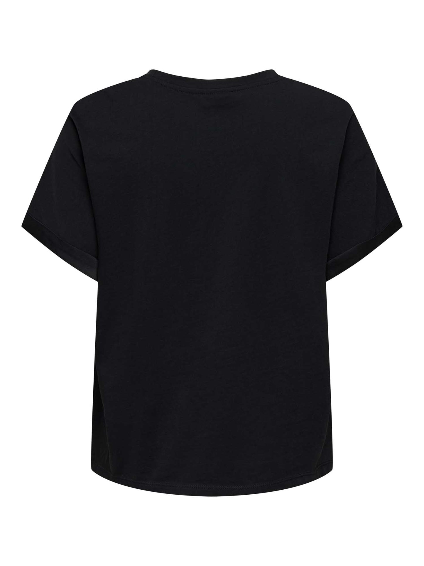 T-SHIRT JENNA BASIC JACQUELINE DE YONG DA RAGAZZA NERO