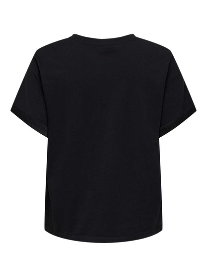 T-SHIRT JENNA BASIC JACQUELINE DE YONG DA RAGAZZA NERO