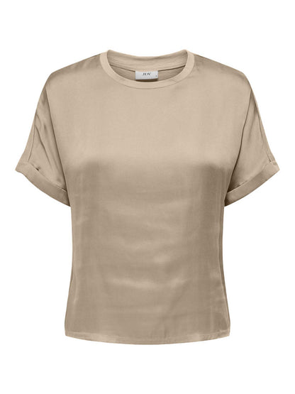 T-SHIRT JENNA BASIC JACQUELINE DE YONG DA RAGAZZA BEIGE
