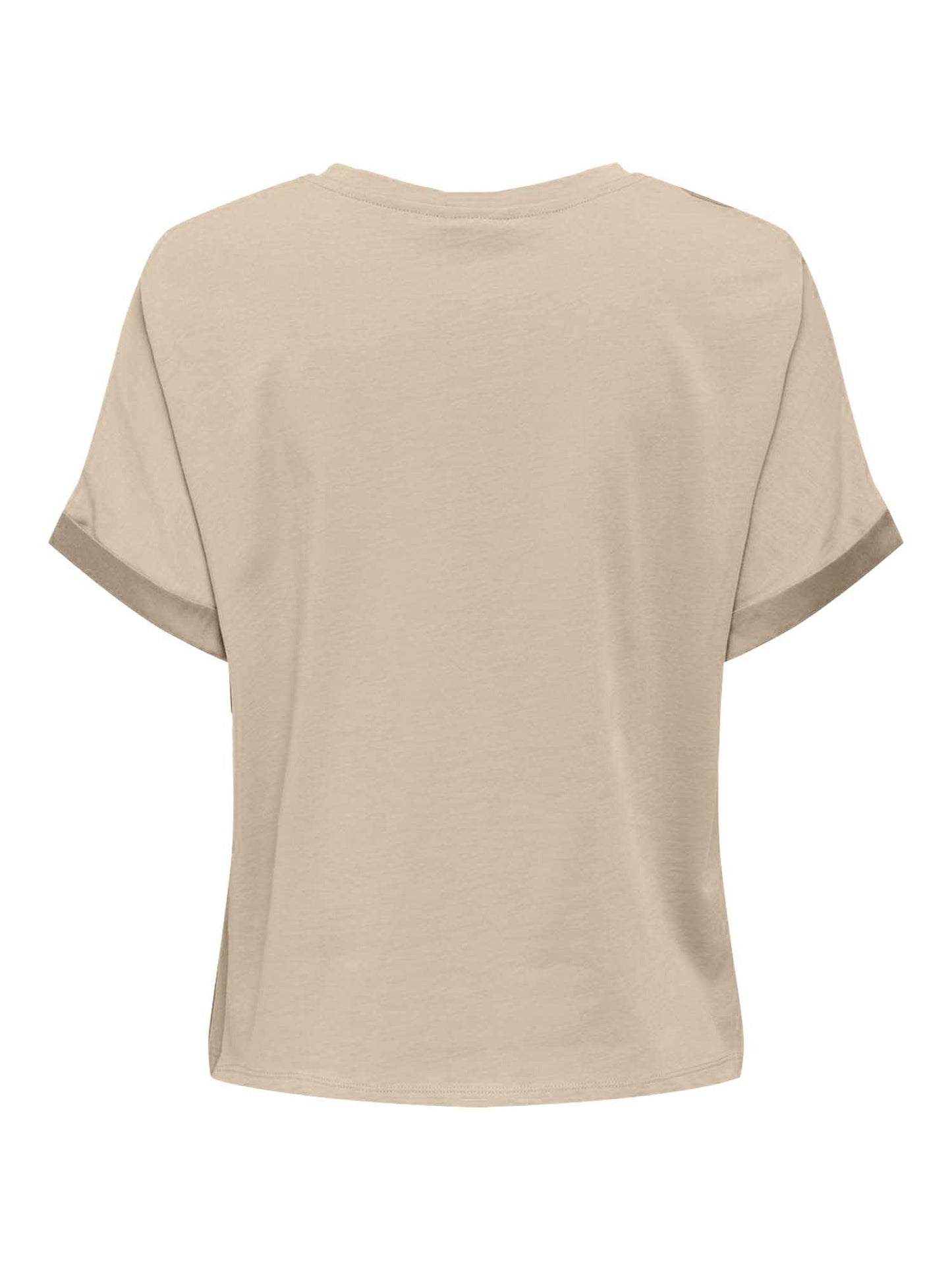 T-SHIRT JENNA BASIC JACQUELINE DE YONG DA RAGAZZA BEIGE