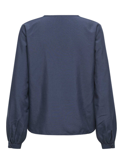 CAMICIA TRAIN JACQUELINE DE YONG DA RAGAZZA BLU