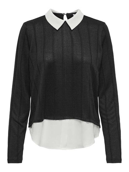 MAGLIA TONSY TIGER JACQUELINE DE YONG DA RAGAZZA NERO